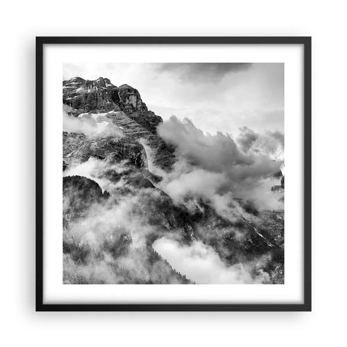 Poster in black frame - Beautiful and Cruel - 50x50 cm