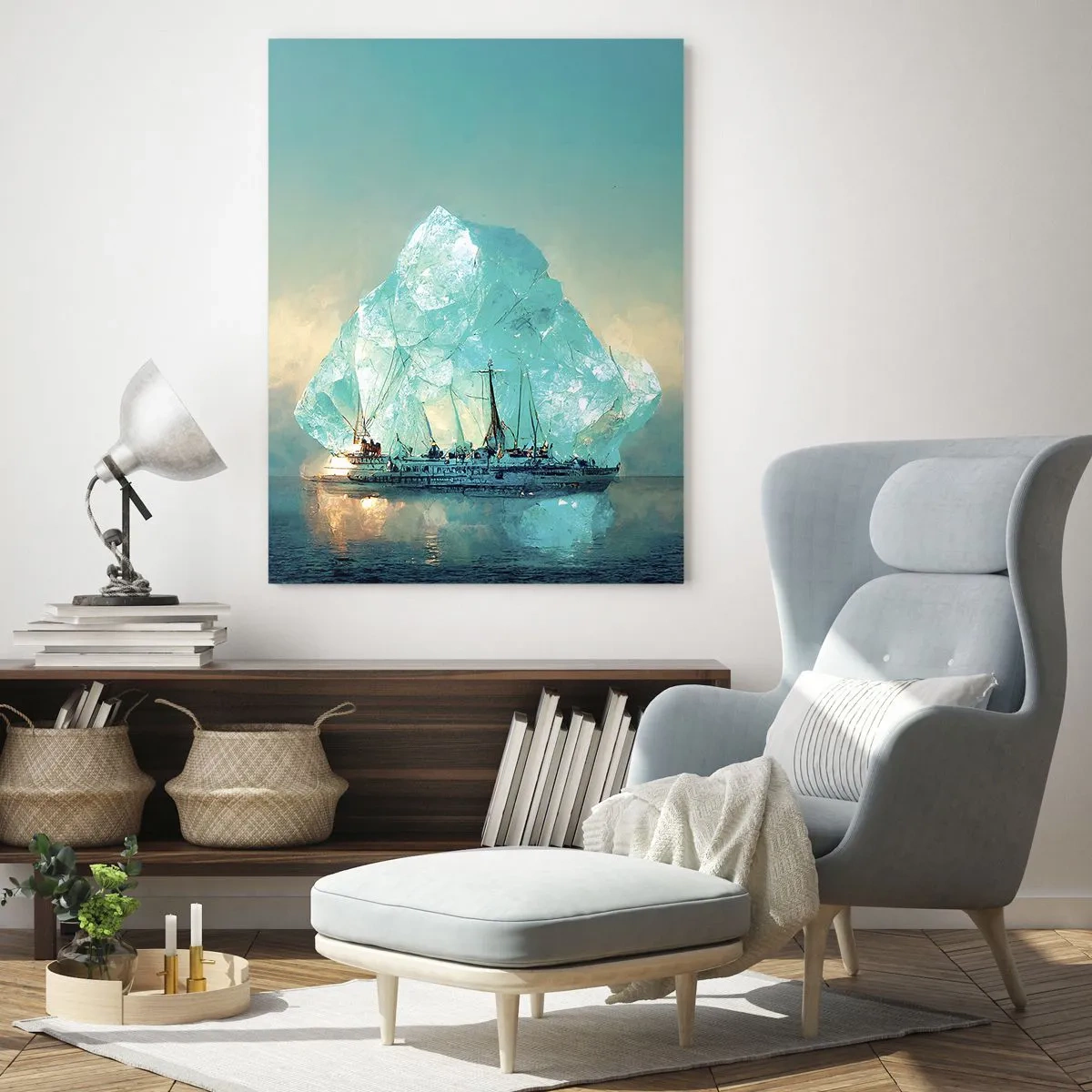 Glass picture - Arctic Diamond - 50x70 cm
