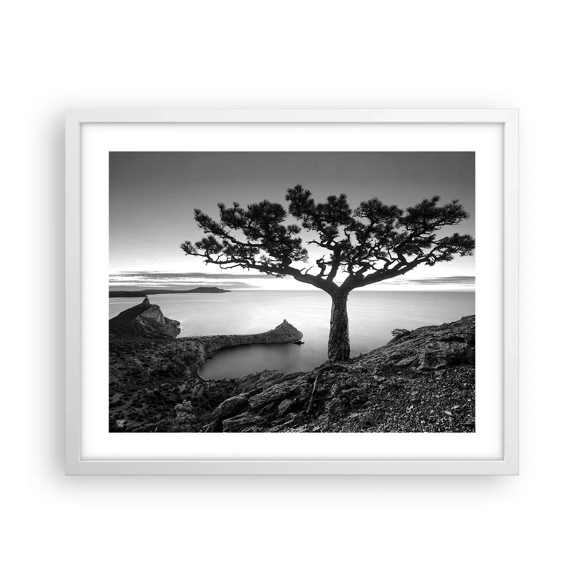 Poster in white frmae - Quiet All Around - 50x40 cm