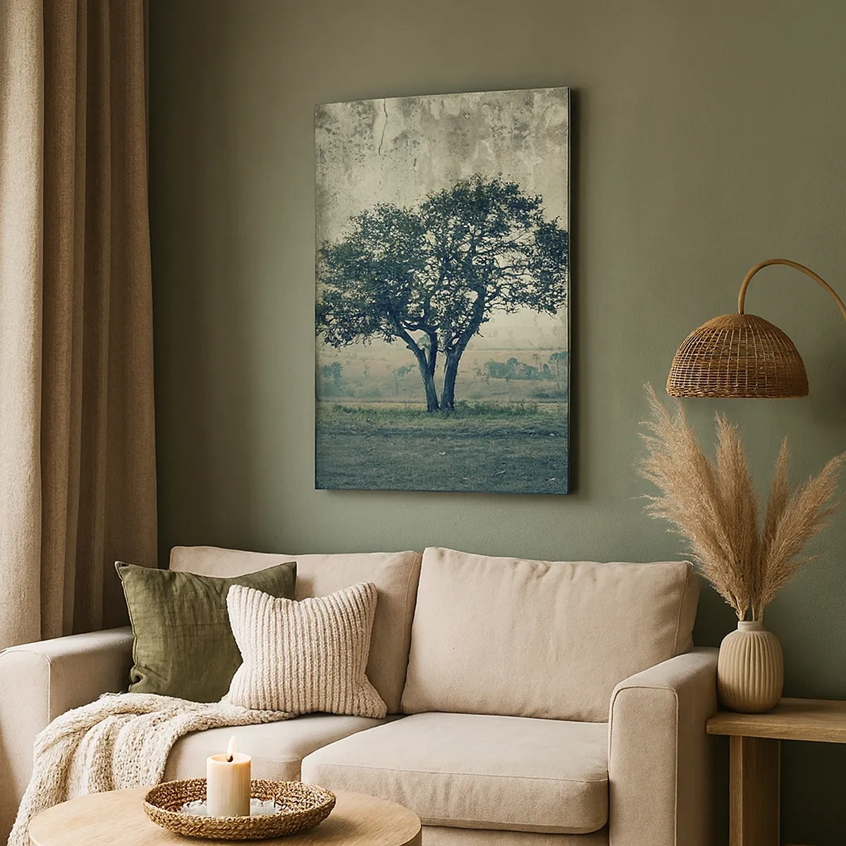 Canvas picture - Apple Tree in Blue? - 50x70 cm