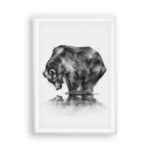 Poster in white frmae - Nice to See Someone Close - 70x100 cm