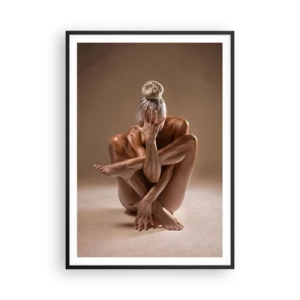 Poster in black frame - Unity of Body and Spirit - 70x100 cm