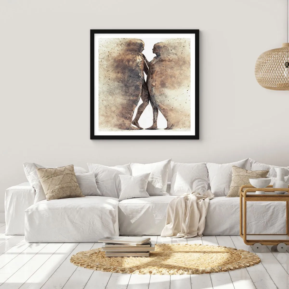 Poster in black frame - From Dust They Rose to Love - 50x50 cm