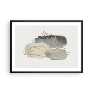 Poster in black frame - Persistance and Movement - 70x50 cm