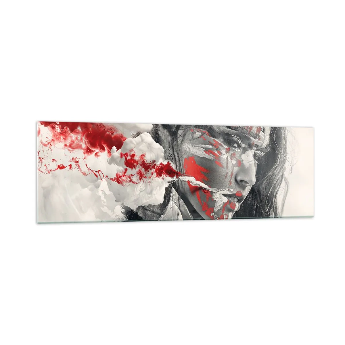 Glass picture - Smoke of Absurdity - 160x50 cm