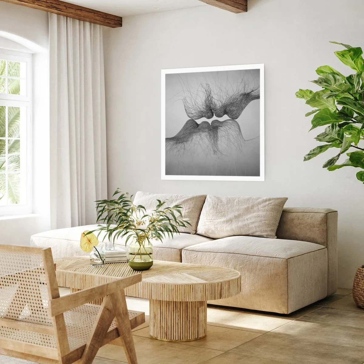 Poster - Kiss of the Wind - 40x40 cm