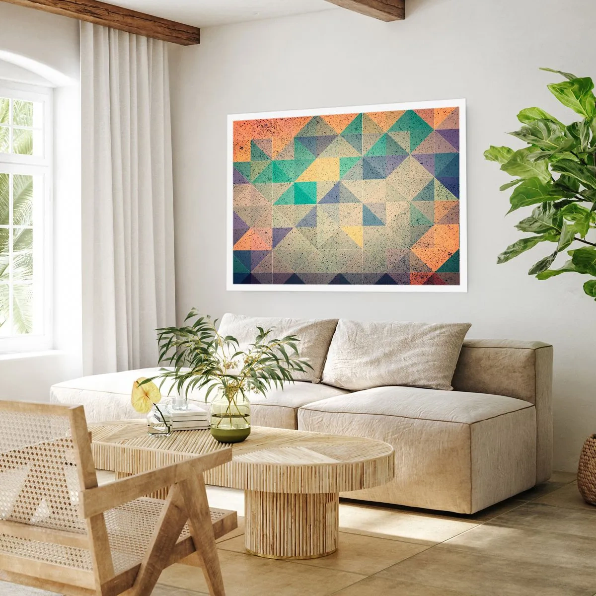 Poster - The Republic of Triangles - 100x70 cm