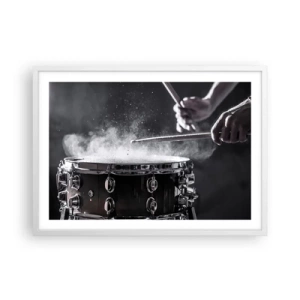 Poster in white frmae - Pulse of Music - 70x50 cm