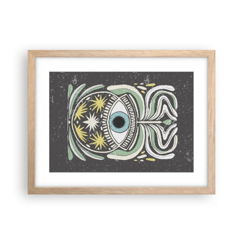 Poster in light oak frame - Tribal Rituals - 40x30 cm