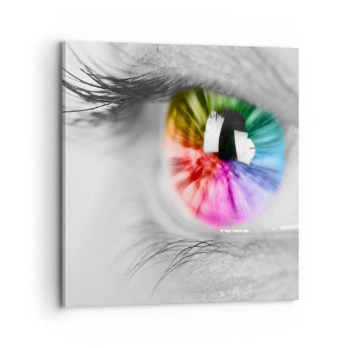 Canvas picture - See the World through Coloured Glasses - 70x70 cm