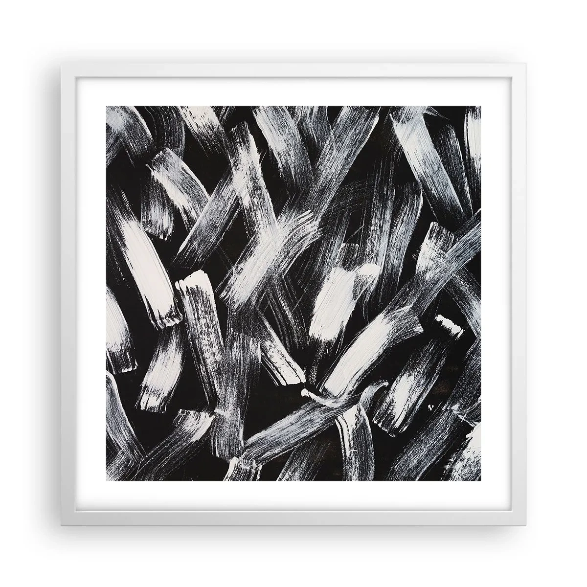 Poster in white frmae - Abstract in Industrial Spirit - 50x50 cm