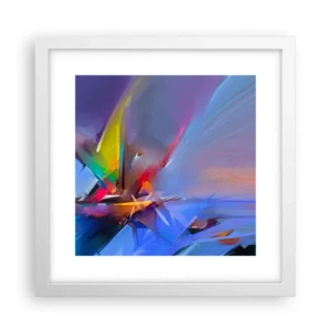 Poster in white frmae - Flew like s Bird - 30x30 cm