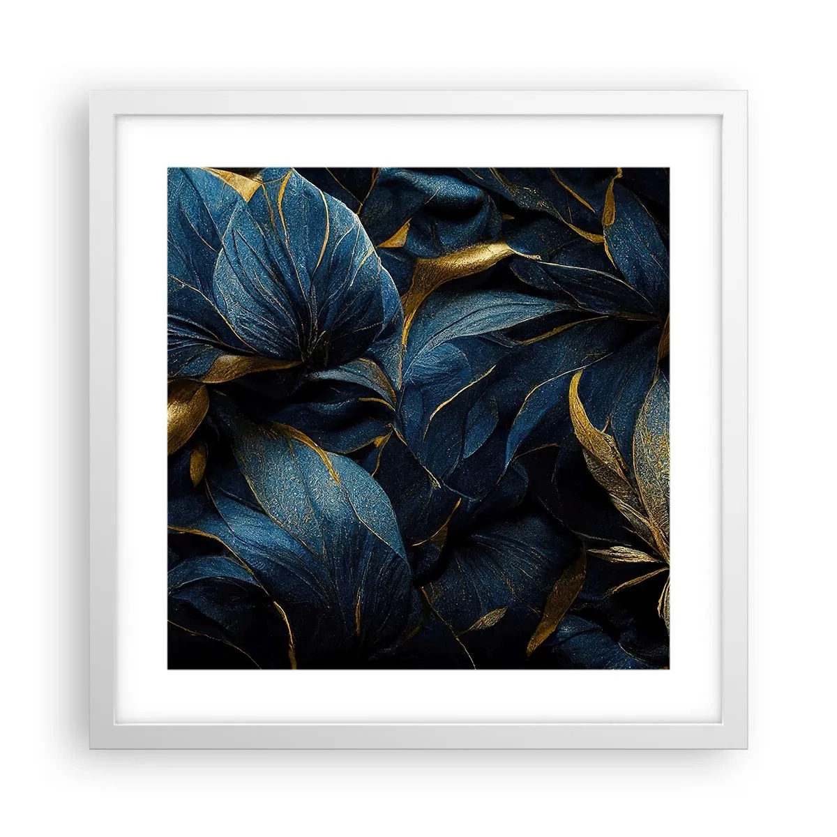 Poster in white frmae - Lined with Gold - 40x40 cm