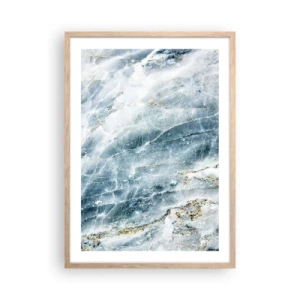 Poster in light oak frame - Icy World - 50x70 cm