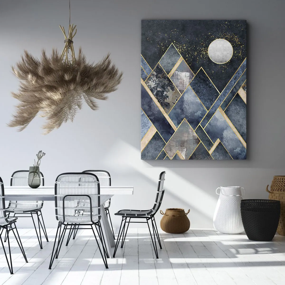Canvas picture - Geometrical Landscape - 50x70 cm
