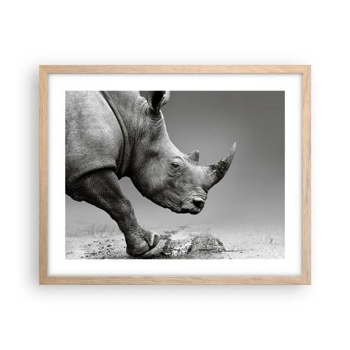 Poster in light oak frame - Uncontrolled Power - 50x40 cm