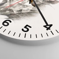 Clock face with numbers