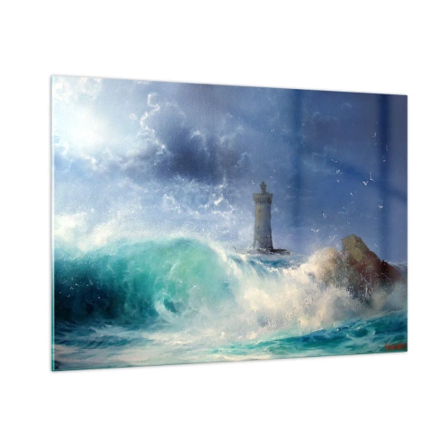 Glass picture - Standing Guard against the Elements - 100x70 cm