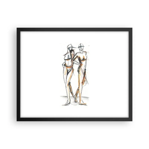 Poster in black frame - Study of Grace - 50x40 cm
