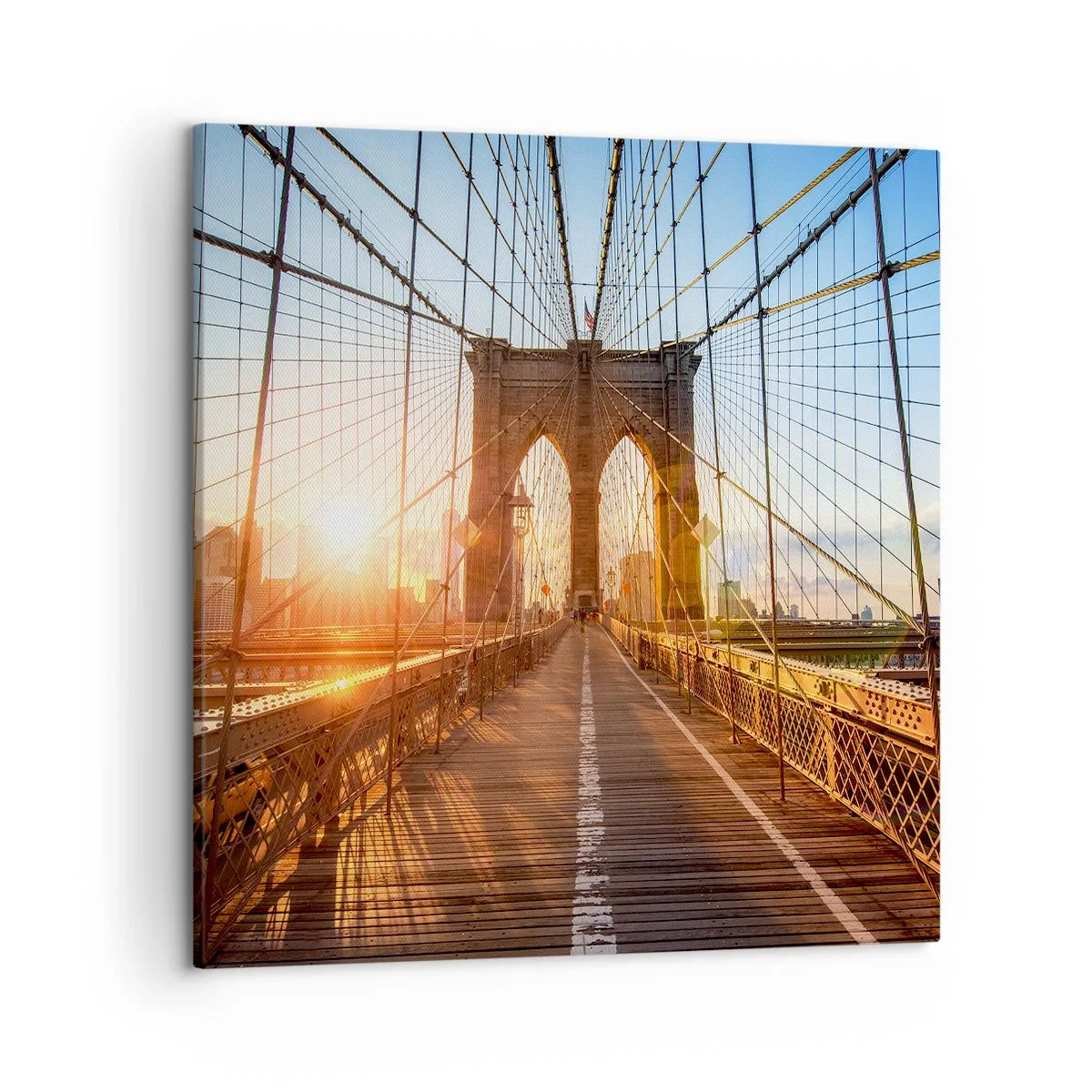 Canvas picture - On a Golden Bridge - 50x50 cm