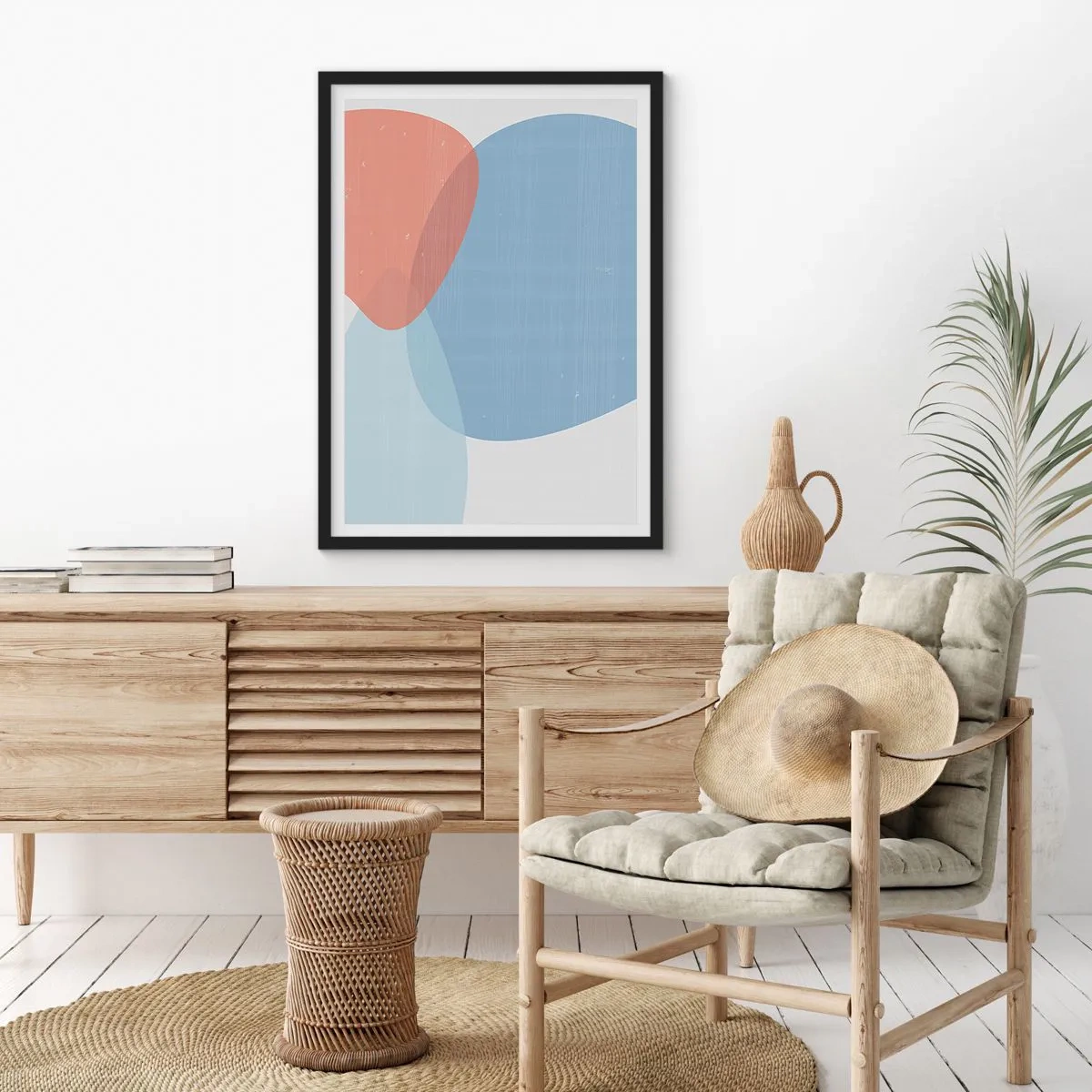 Poster in black frame - Pastel Relations - 30x40 cm