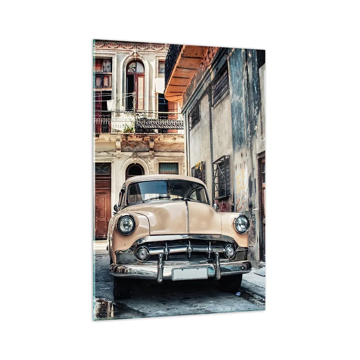 Glass picture - Siesta in Havana - 70x100 cm