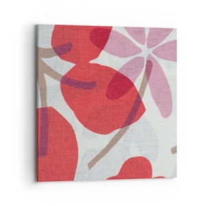 Canvas picture - Flower Composition in Pink - 70x70 cm