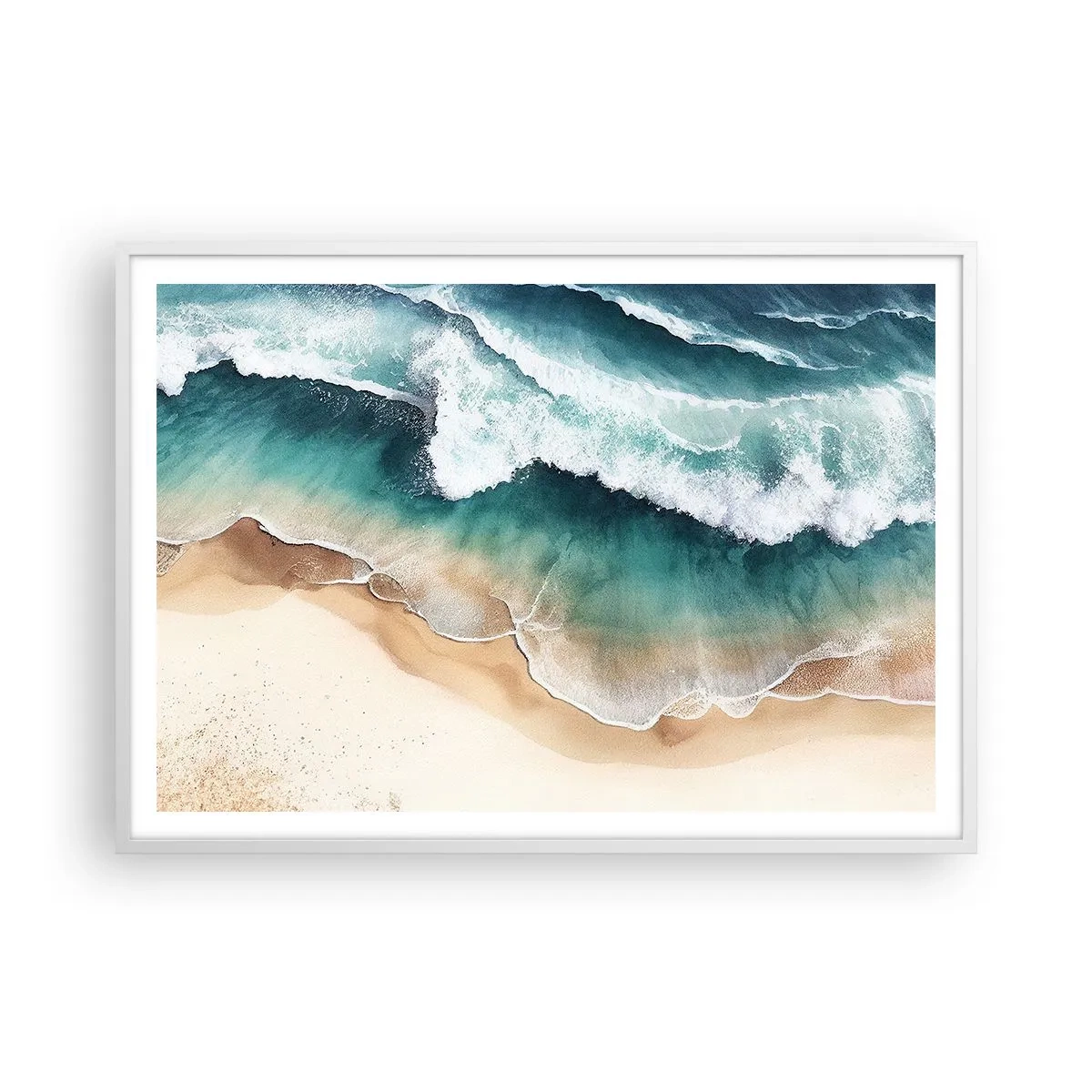 Poster in white frmae - Eternal Encounter - 100x70 cm