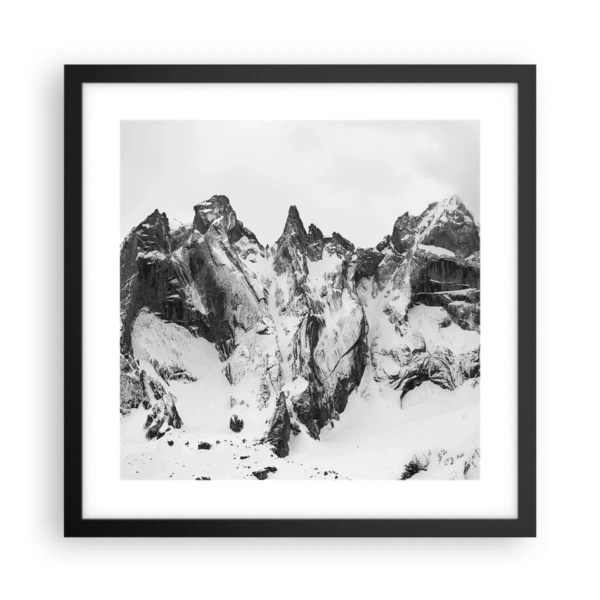 Poster in black frame - Granite Ridge - 40x40 cm