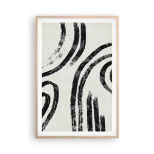 Poster in light oak frame - Stopped Half Way - 61x91 cm