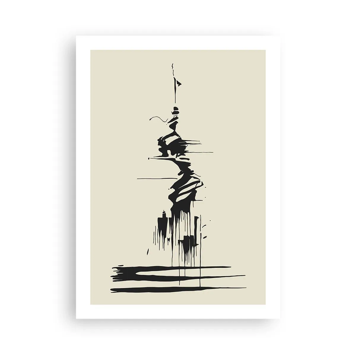Poster - Hasty Abstract - 50x70 cm