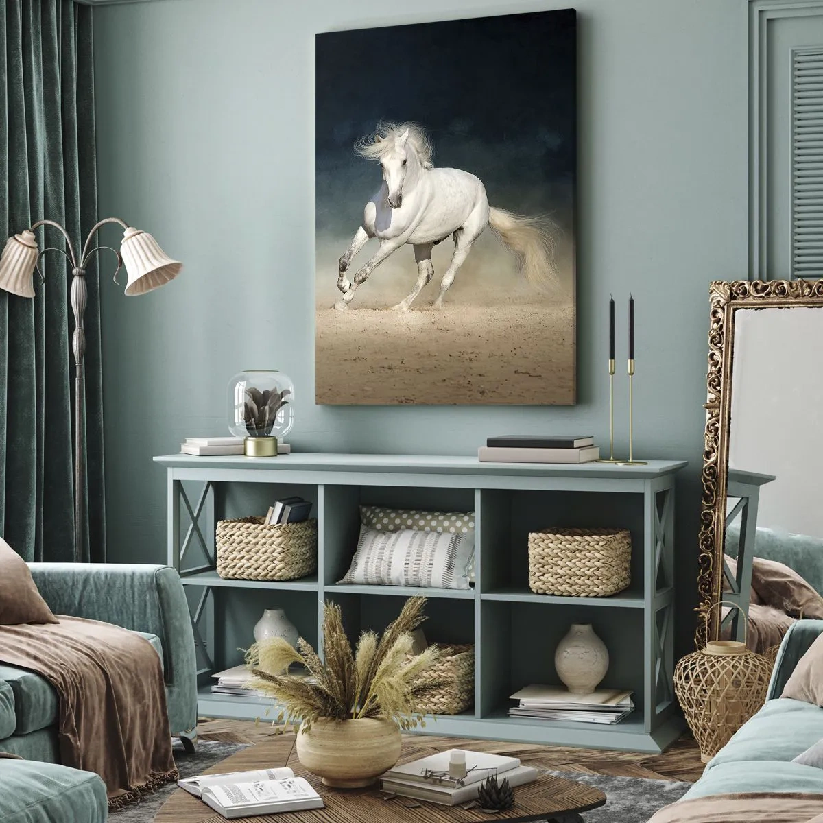 Canvas picture - Freedom in a Pure State - 55x100 cm