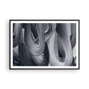 Poster in black frame - Fluidity of Reality - 100x70 cm