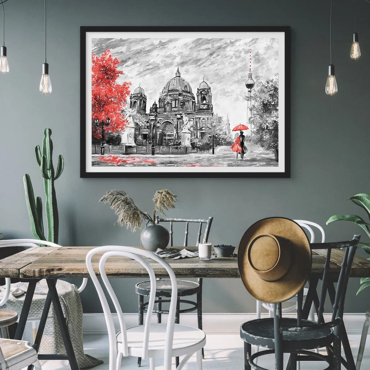 Poster in black frame - Berlin Encounter - 40x30 cm