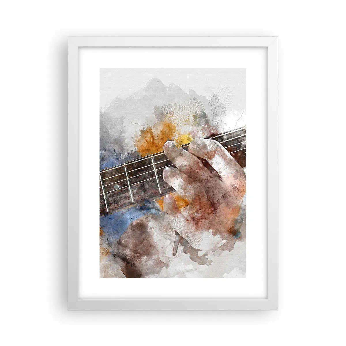 Poster in white frmae - Poetry Between Strings - 30x40 cm