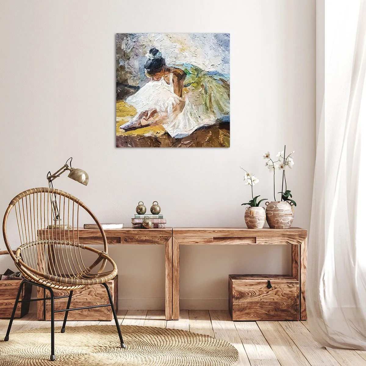 Canvas picture - From Degas' Painting - 70x70 cm