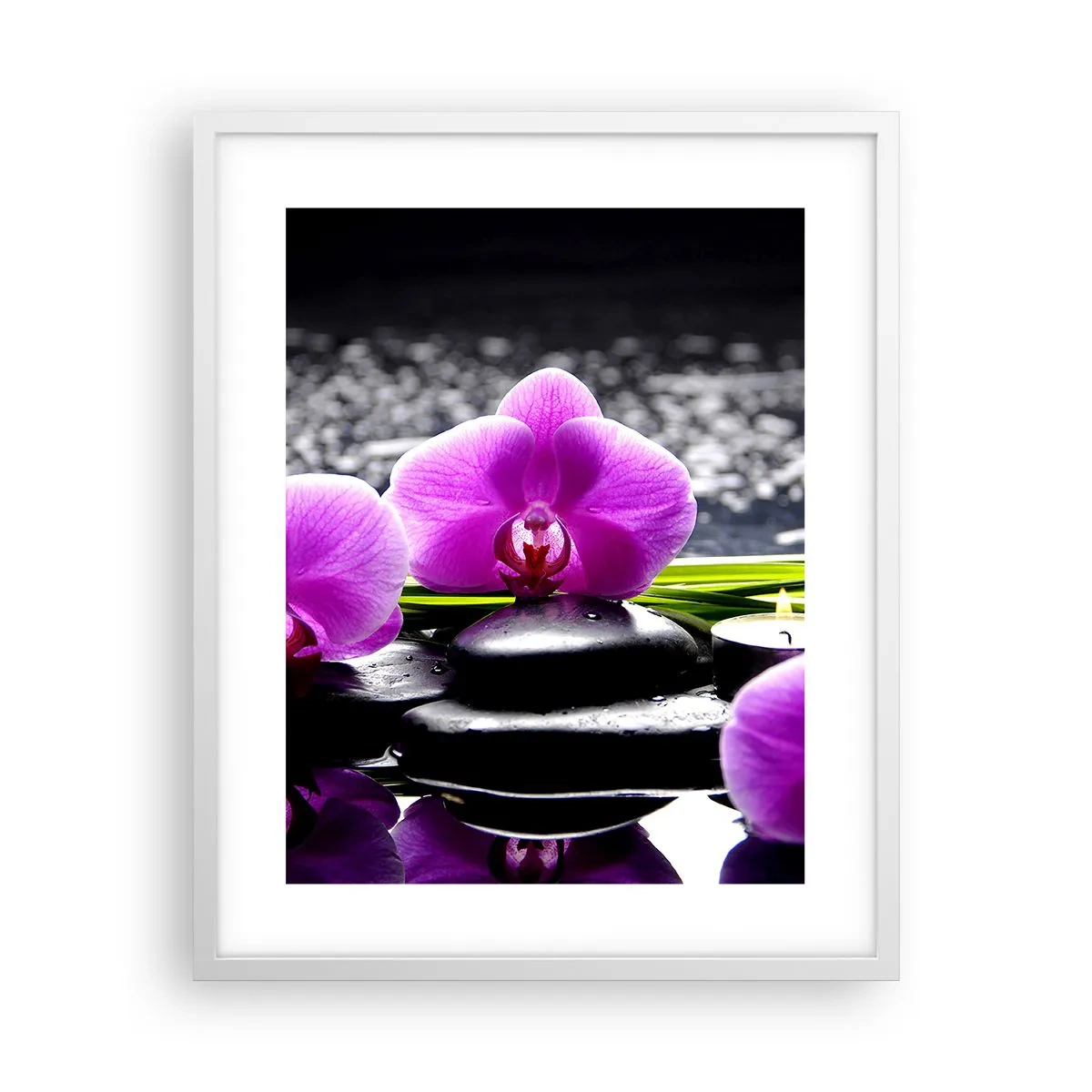 Poster in white frmae - Drowning in Peace and Quiet - 40x50 cm