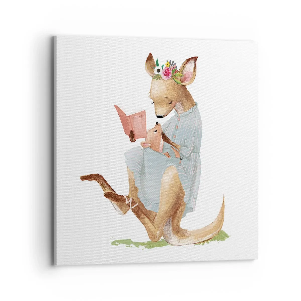 Canvas picture - Read to Me, Mum - 70x70 cm