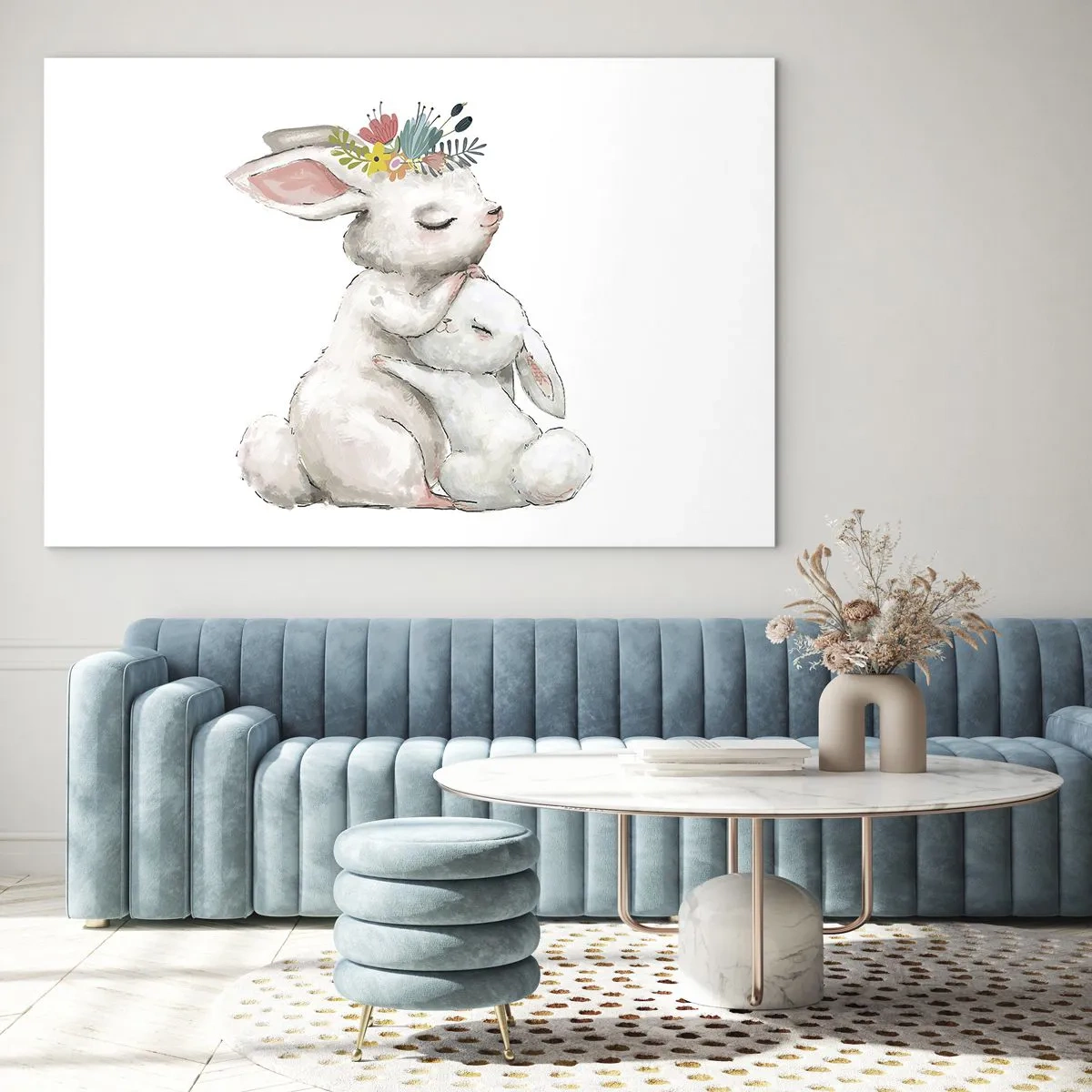 Glass picture - There's No Place Like at Mum's - 100x70 cm