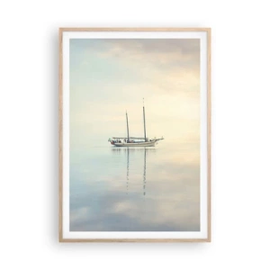 Poster in light oak frame - In the Sea of Silence - 70x100 cm