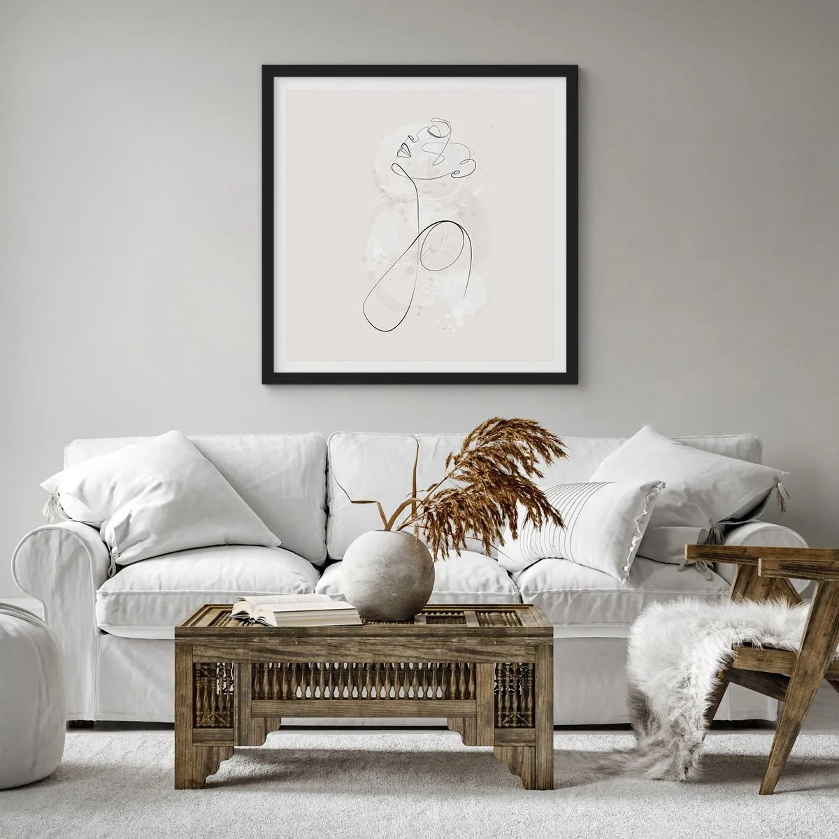 Poster in black frame - Spiral of Beauty - 40x40 cm