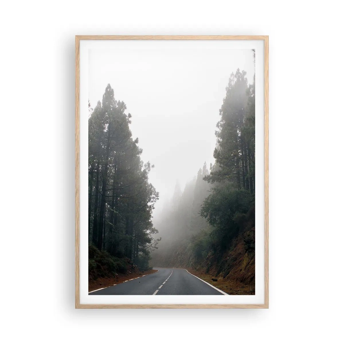 Poster in light oak frame - Tale of a Magic Forest - 70x100 cm