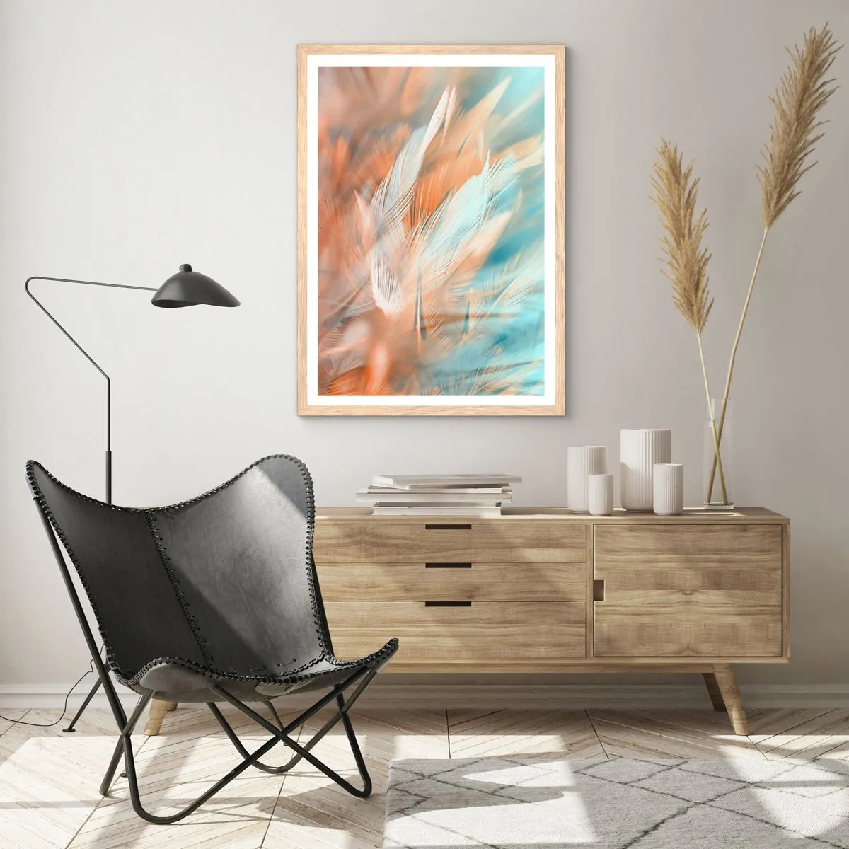 Poster in light oak frame - In the Land of Gentleness - 30x40 cm