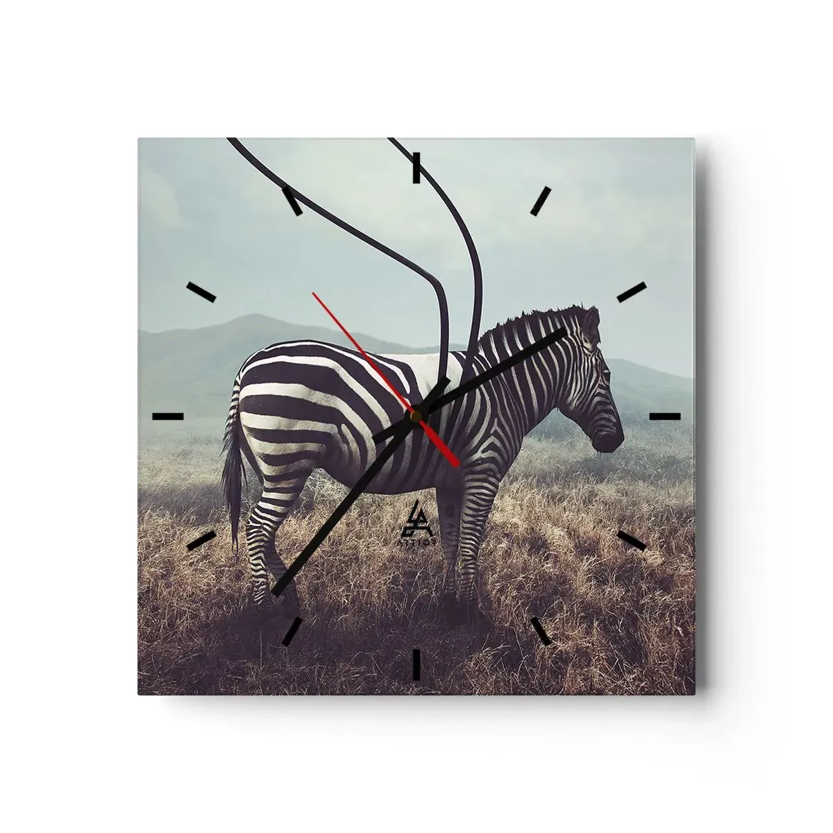 Wall clock - Clock on glass - Attention! Faulty Design - 40x40 cm