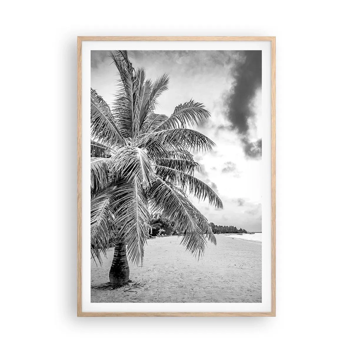 Poster in light oak frame - When You Miss Loneliness… - 70x100 cm