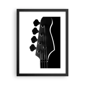 Poster in black frame - Rock Silence - 30x40 cm