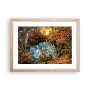 Poster in light oak frame - Hidden Forest Treasure - 40x30 cm