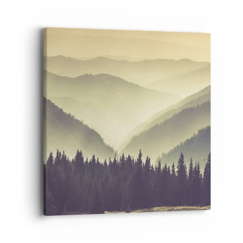 Canvas picture - In a Faraway Land, Past the Mountains - 40x40 cm