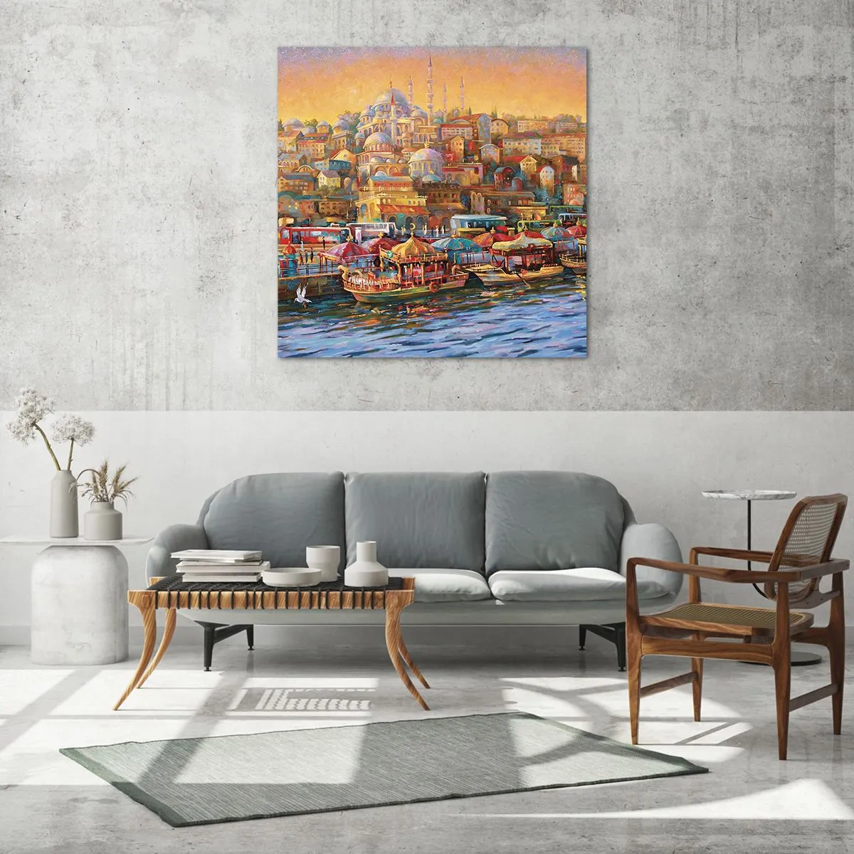 Glass picture - Istanbul Story - 30x30 cm