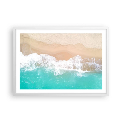 Poster in white frmae - Touch Full of Caress - 70x50 cm